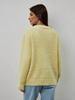 Women Mink Knitted Sweater Solid Color Cardigan Loose V Neck for Autumn Winter