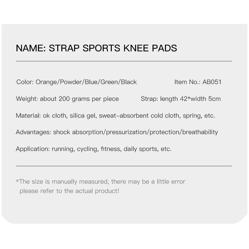 Fitness Knee Brace Bandage Pressurized Elastic Knee Joint Protector Sports Equipment Volleyball Knee Brace