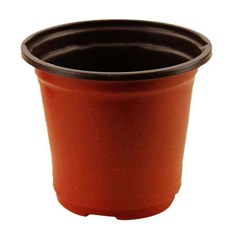 10PCS Flowerpot Plastic Grow Box Fall Resistant Tray For Garden Plants Nursery Cup Flowers Seed Breeding Planters Container Box