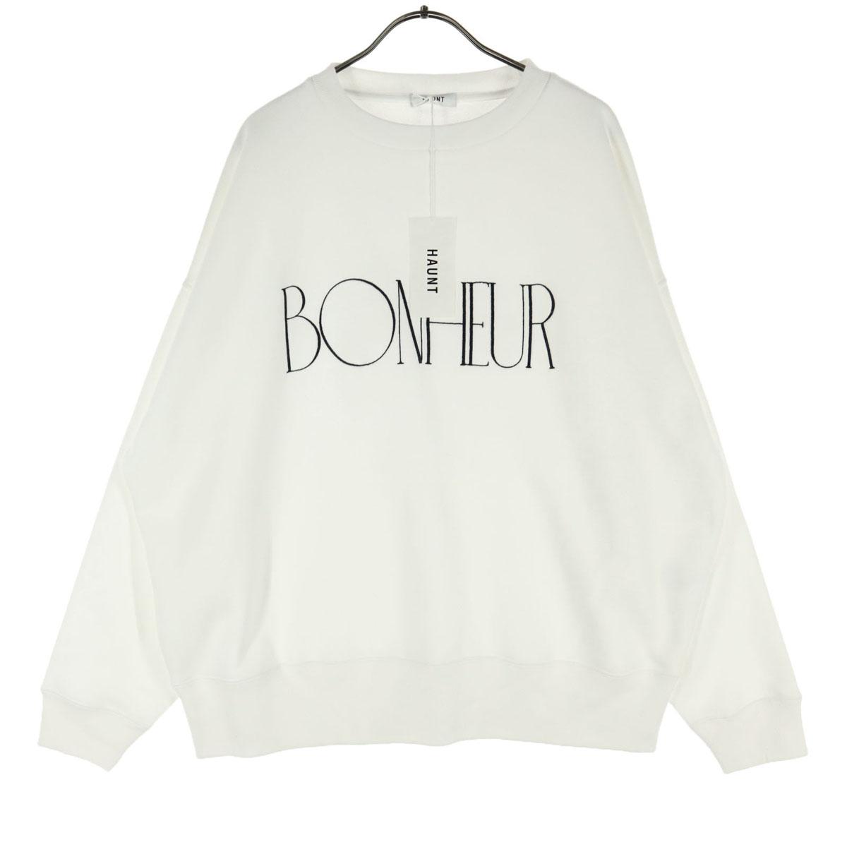 

HAUNT English letters Long sleeve trainer F white Men s Used