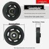 Universal Wheel Replacement for Luggage Suitcase: Leather Caster Rubber Roller Rim Repair Accessories