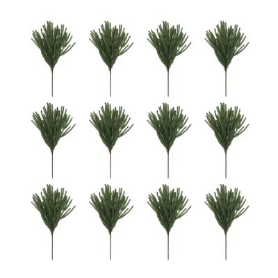 Artificial Simulation Green Plants Christmas Norkford Needles Christmas Fake Plants Decoration  Leaf Tree Cuttings