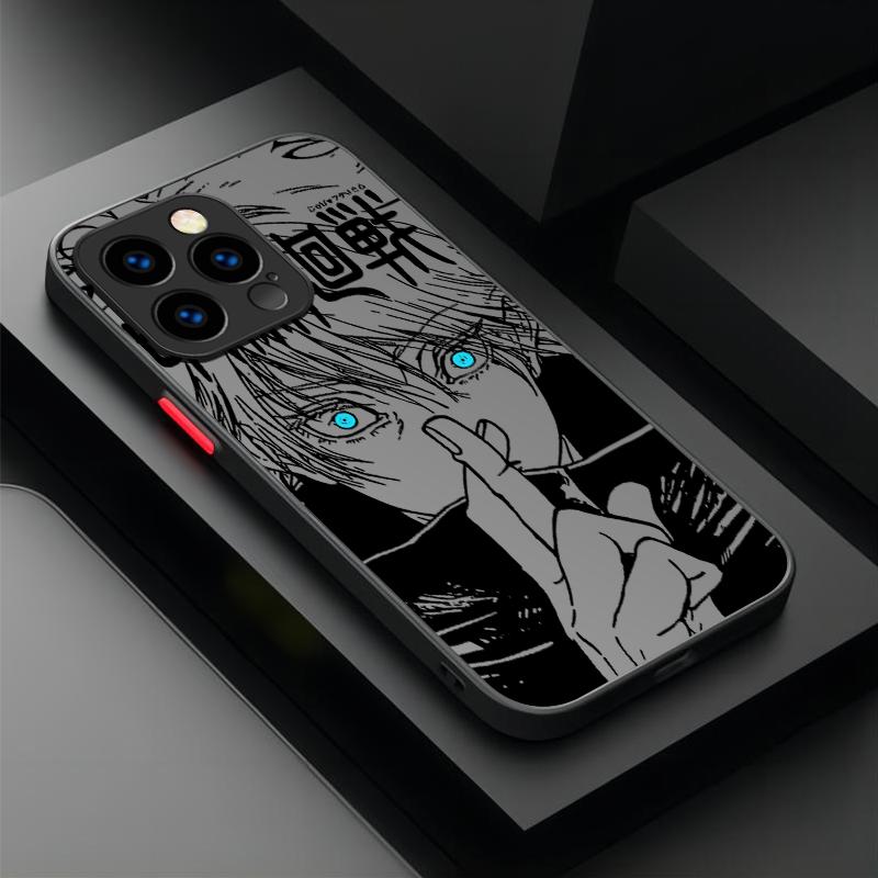 Anime Jujutsu Kaisen Gojo Satoru Und Sukuna Hülle Für iPhone 17 Air 15 16E 16 14 13 12 11 Pro Max XR 7 8 Plus SE 2020 Hartschalenhülle