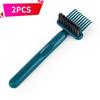 Reusable Comb Cleaning Brush with Dual-Action Comb & Brush Head - High Toughness Durable Bristles, Hollow Head Design for Air Cushion & Curling Combs