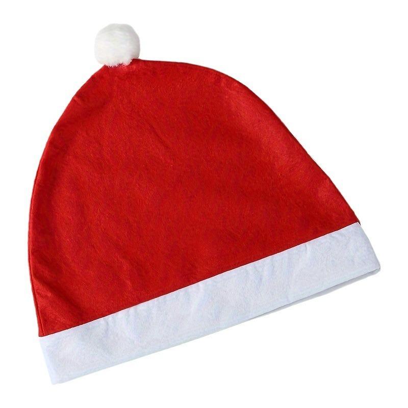 4pcs Santa Hat Car Headrest Covers - Festive & Universal Fit for Most Cars, Soft Cute Seat Protectors with Easy Installation