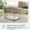 Dog Crate Foldable for Small Dogs 75 x 48.5 x 53 cm Black