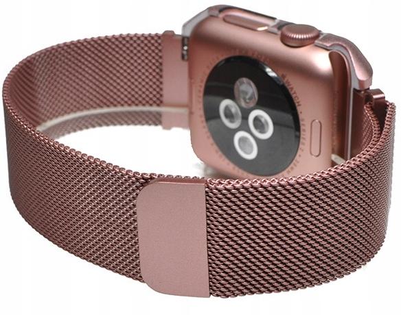 Apple Watch Metal Bracelet Strap Case Protection 44mm Rose Gold