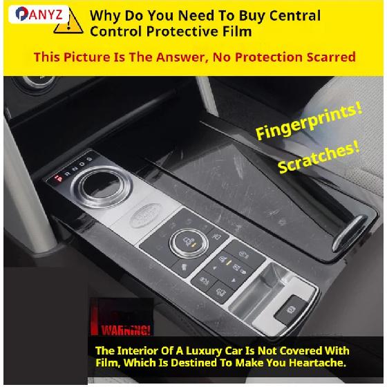 For GEELY EMGRAND 2024 Gearbox Panel Navigation Screen Automotive Interior TPU Protective Film Cover Anti-Scratch Sticker