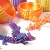 3D Printed Dinosaur Flying Dragon Ornament Articulated Joints Gradient Color Wings  Gift Handicraft Moving Parts Home Crafts