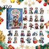 Weihnachtsfeier Gastgeschenk Husky Adventskalender 2026 mit 24 einzigartigen Acryl-Anhängern für Baumdekorationen, Hängende Dekoration Niedlicher Hund Thematisch Feiertag