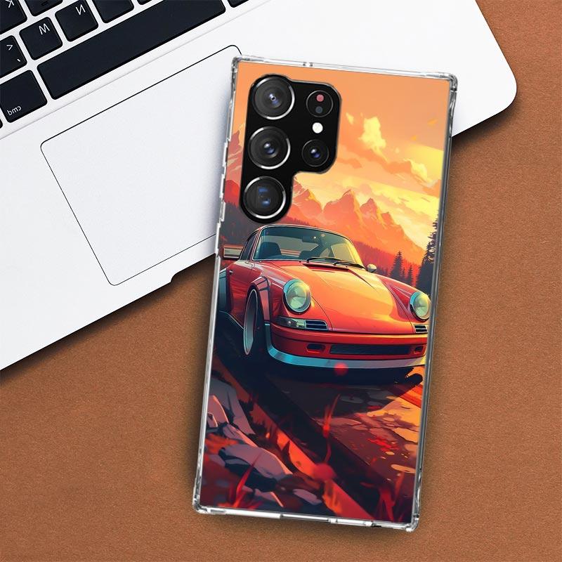 Custodia per Telefono Auto Classica Vintage Old Retro per Samsung Galaxy S24 S23 S22 Ultra S21 S20 Fe S10 Plus S10E S9 S8 + Shell Coque