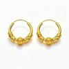 Xiaohongshu Style Gold-Tone Luck Bead Ear Cuff Earrings for Women - Elegant Lightweight Fashion Jewelry