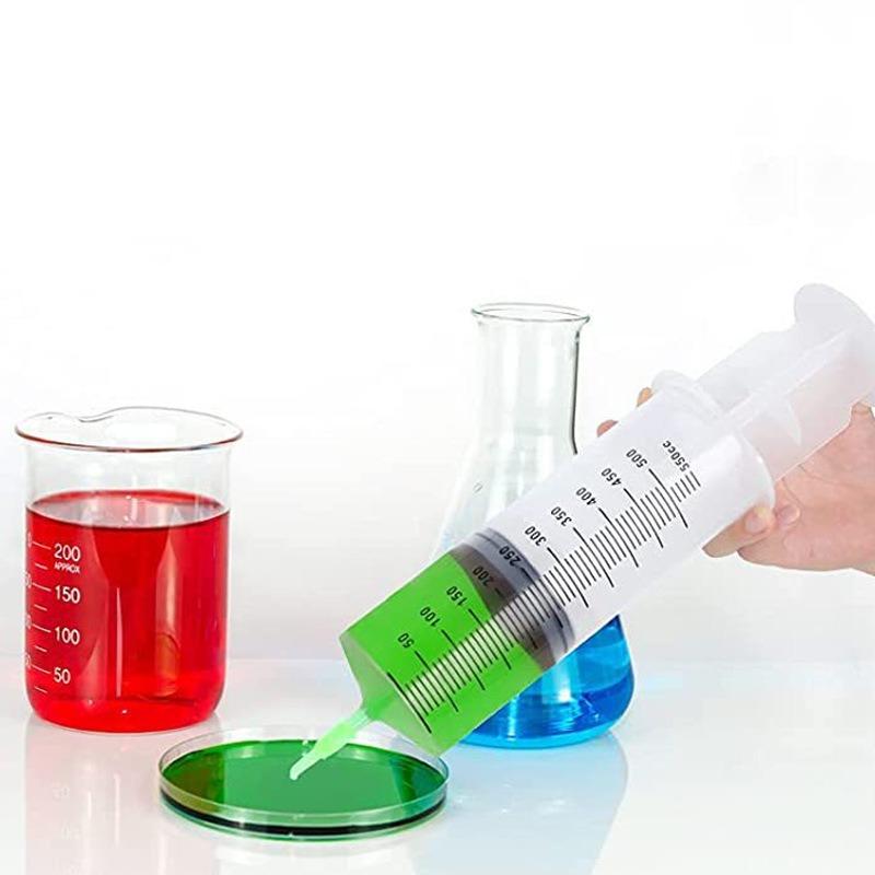 Strzykawka próżniowa o dużej pojemności 100/200/300/500ml Strzykawka wielokrotnego użytku Pompa olejowa z wężem 1m Pompa dozująca do żywienia zwierząt domowych
