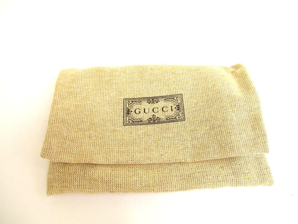 Authentic GUCCI Double G GG Dusty Pink Leather Gold H/W 6 Pics Key Chain #a760  Refurbished