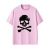 Vintage Beauty Hip Hop Pirate Skeleton and Cross Graphic Tshirt Unisex Women Retro Gothic Rock T Shirt Unisexs Oversized Streetwear