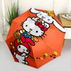 1pc Hello Kitty Mushroom Hat Auto Open Close Umbrella - Portable Folding Design with Iron Frame - Outdoor for Fans, Travelers, Everyday Use - Perfect