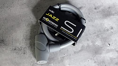 Ulac Bicycle Key Silicone Cable Lock S-2T JAZZ Gray