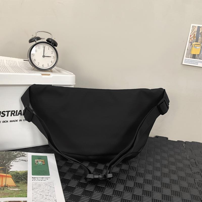 Jednobarevná náprsní taška pro muže a ženy, crossbody taška, taška přes rameno, taška na mobilní telefon
