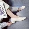 Fashion versatile low-heeled British style spring comfortable work soft-soled single shoes for women 2025 spring and summer new small leather shoes fo