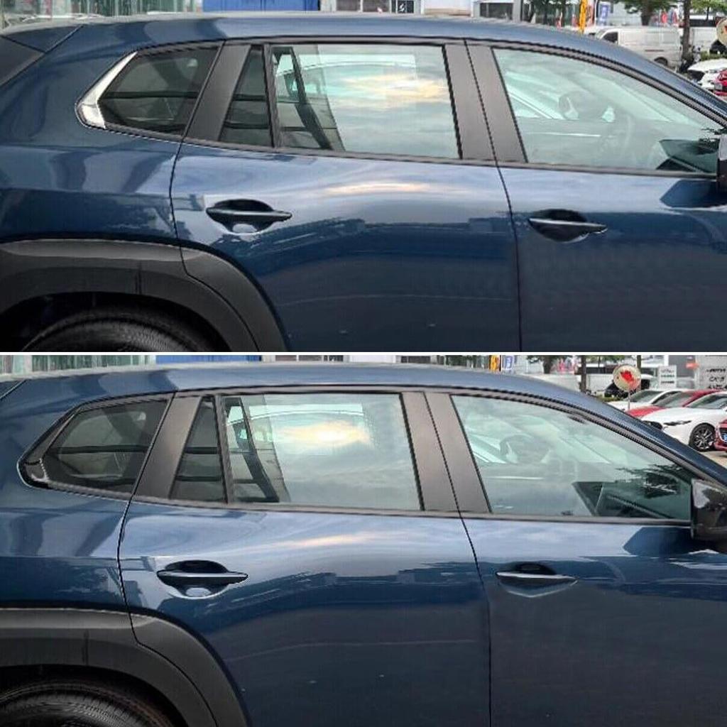 1Pair Glossy Black Rear Window Trim Molding Cover Trim for Mazda CX-50 2023-2025