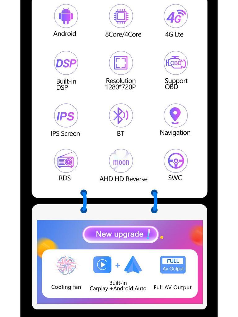 VW Beetle Android Navigation System with Wireless CarPlay Compatibility