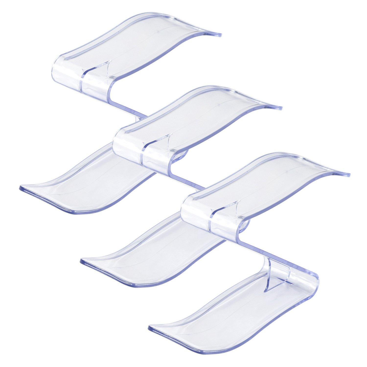

REC Ultra Space Saving Clear Shoe Stand Fit for Women 3 Pieces O-910