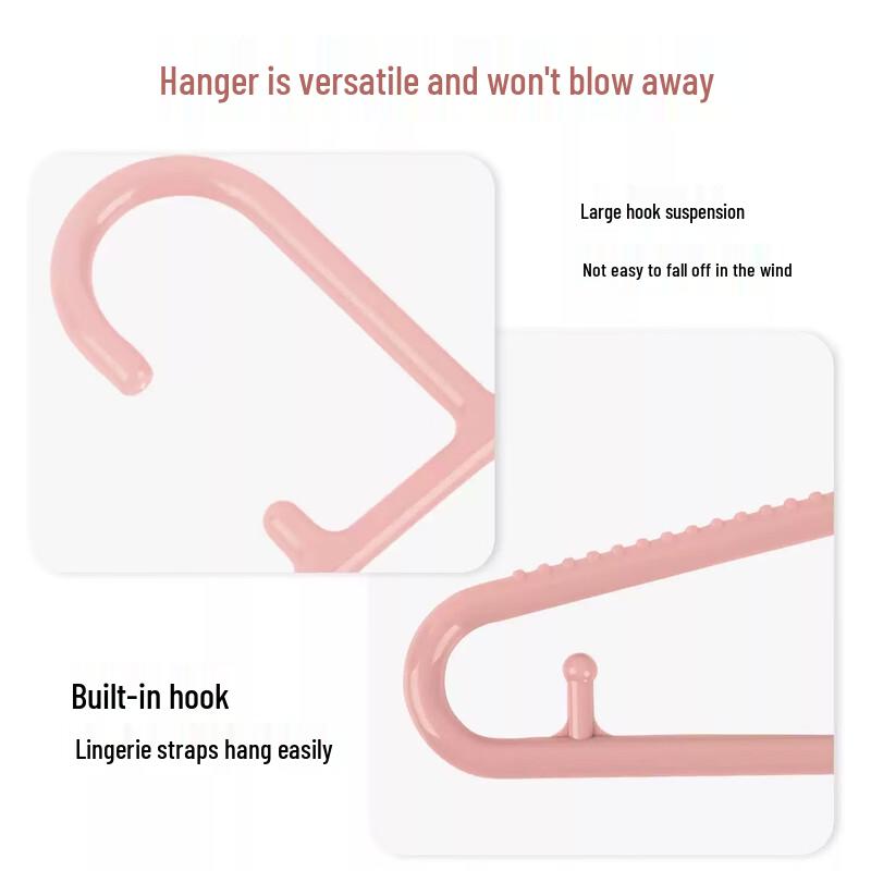 Camellia Heavy-Duty Plastic Clothes Hangers