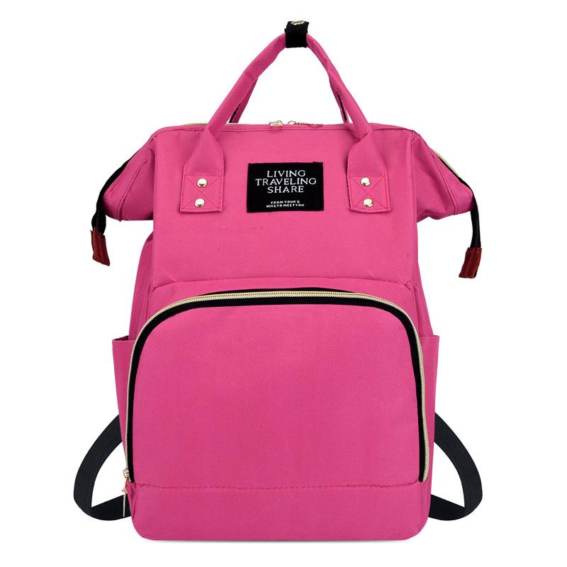 Large Capacity Splash-proof Mummy Bag: Fashionable Multi-Purpose Travel and Baby Bag
