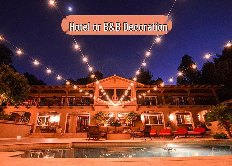 Outdoor Waterproof Solar LED G50 Bulb String Lights
