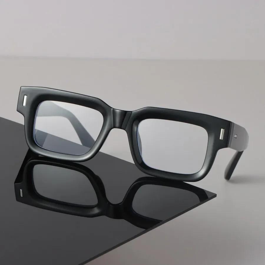Minimalist Luxury Transparent Glasses Cool Square Frame Eyeglass Women Men Cool Clear Lens Frame Glasses