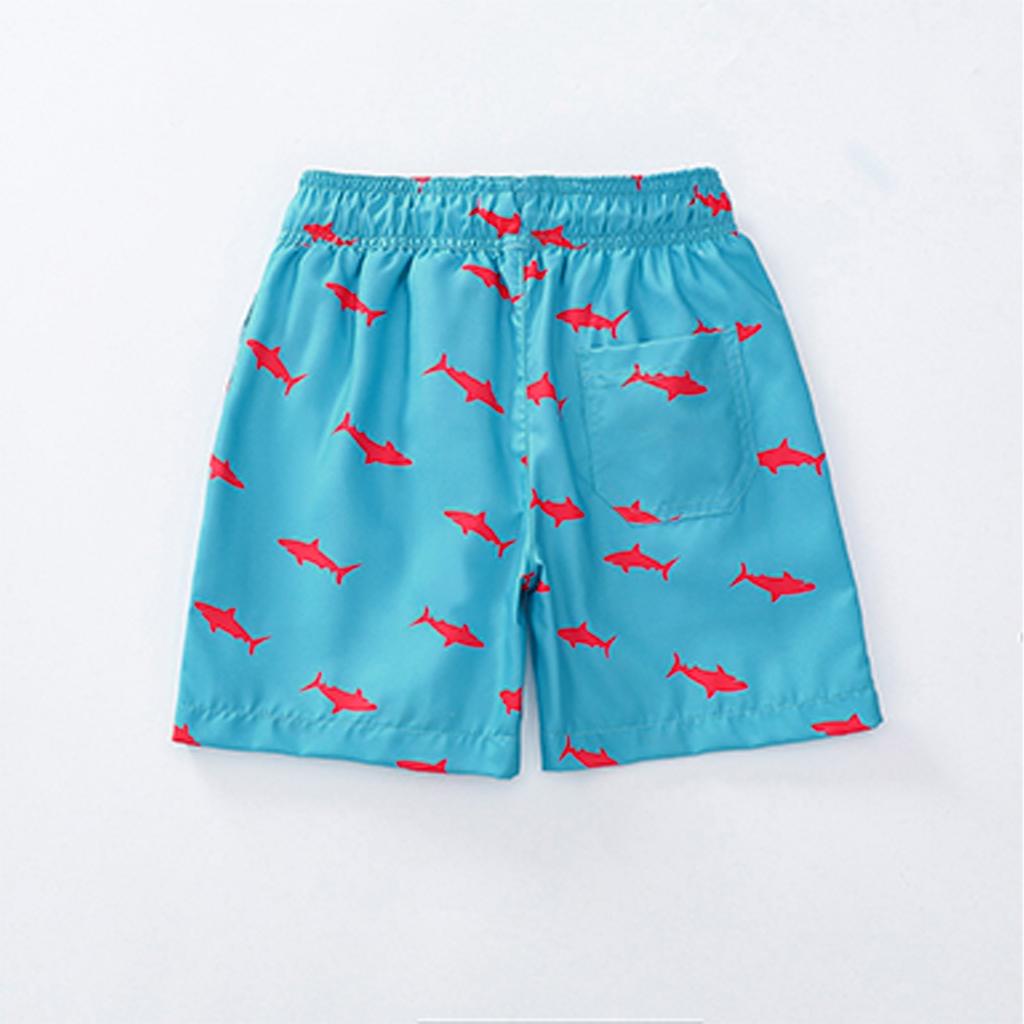 Boys' Swim Trunks - Mesh Lined Drawstring Beach Shorts