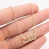2025 Stainless Steel Year Necklace – Birthday Pendant, Bestie Gift, Versatile Slimming Chain