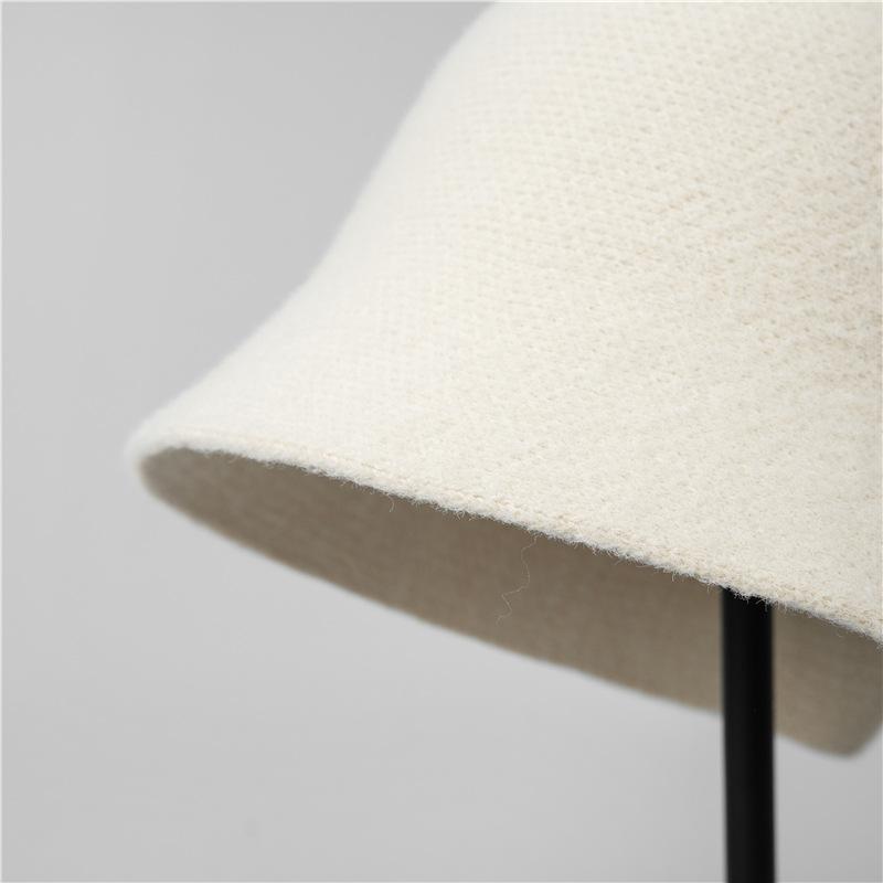 Simple Bow Temperament Bucket Hat Women's Autumn and Winter Casual Versatile Washbasin Hat New Hat