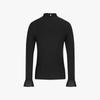 FAIRLIAR GOLF Sheer Ribbon T-Shirt (Black)