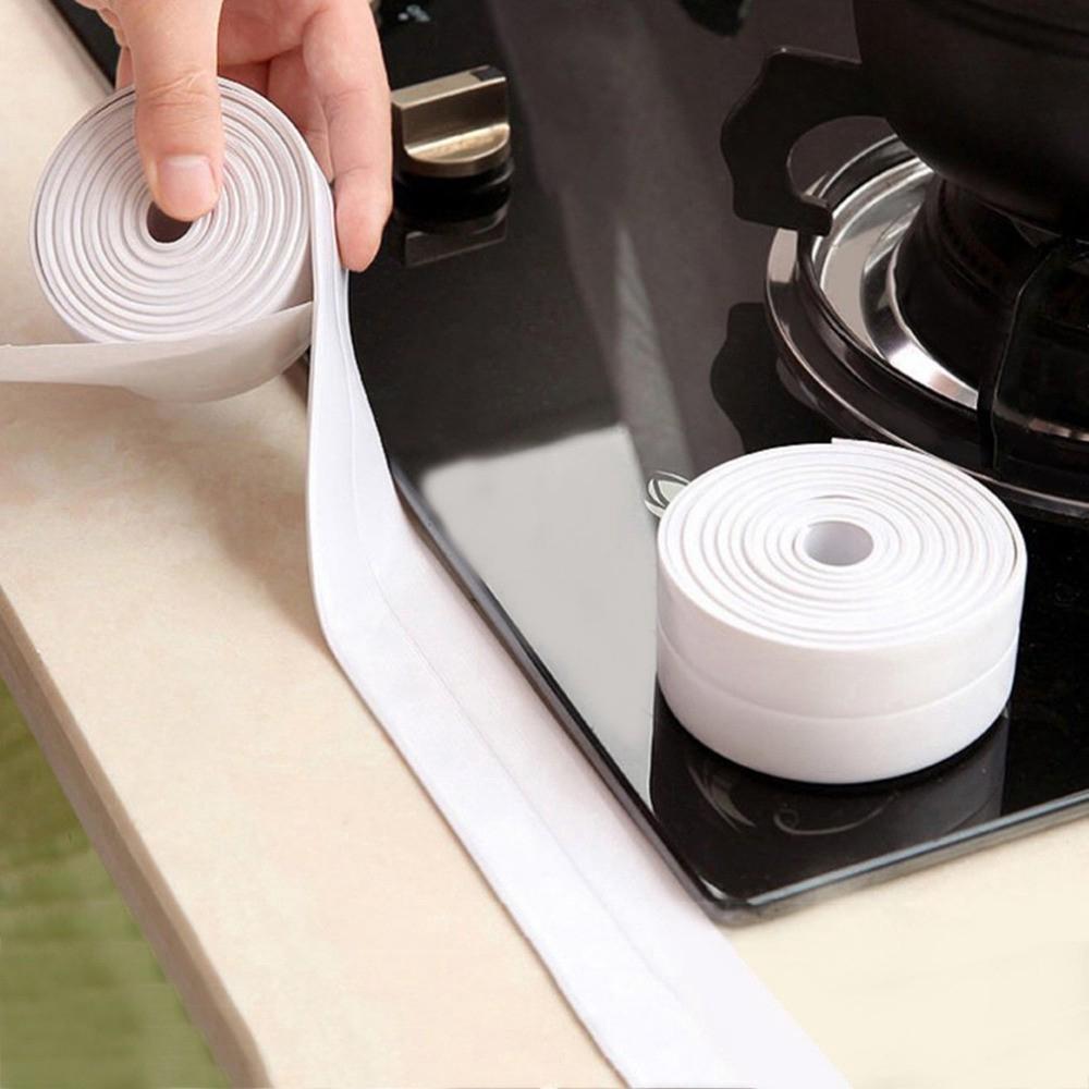 3.2M Kitchen Sealing Strip Waterproof Self Adhesive Caulk Tape Bath Wall 3.2mX38mm