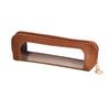 Three-dimensional Casual Transparent PU Pencil Case Casual Window Leather Pencil Case Transparent Stationery Bag