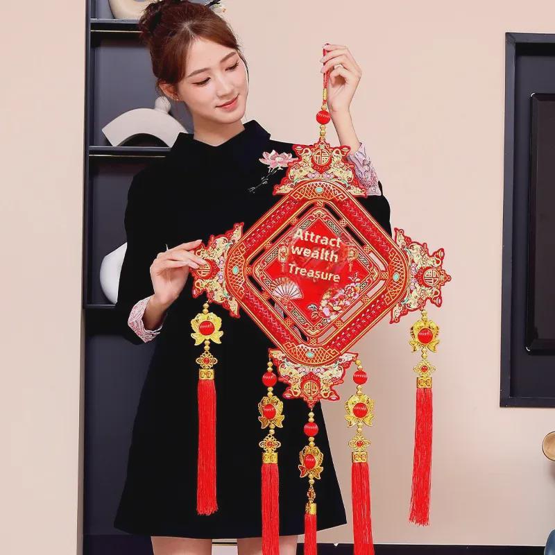 Decor de Anul Nou: Personaje Binecuvântare Luxoase & Pandantive Noroc pentru Casă & Hol de Intrare