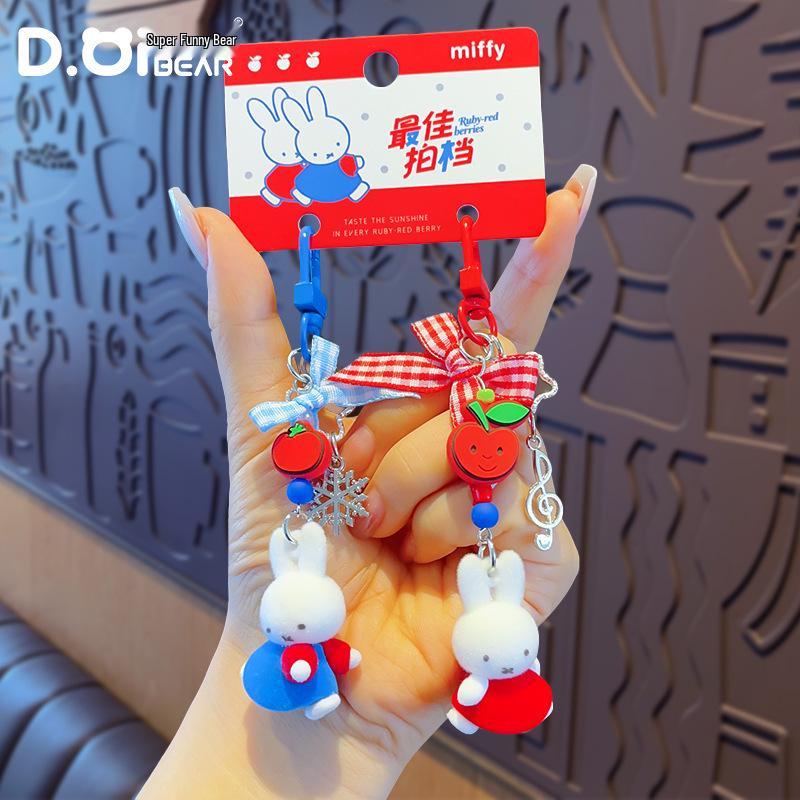 Genuine Miffy New Year Keyring: Cute Couple & Best Friend Gift Pendant