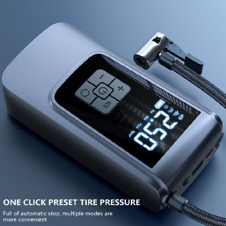 Digital Display Screen Tire Inflator for Car Bike Motorcycle Car Air Compressor Air Pumps with Flashlight Tire Inflator