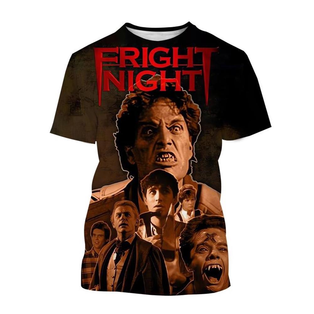 3D Printed T-Shirts for Men and Women, New Horror Movies, Vampires, Zombies, Ghosts, Halloween Fashion