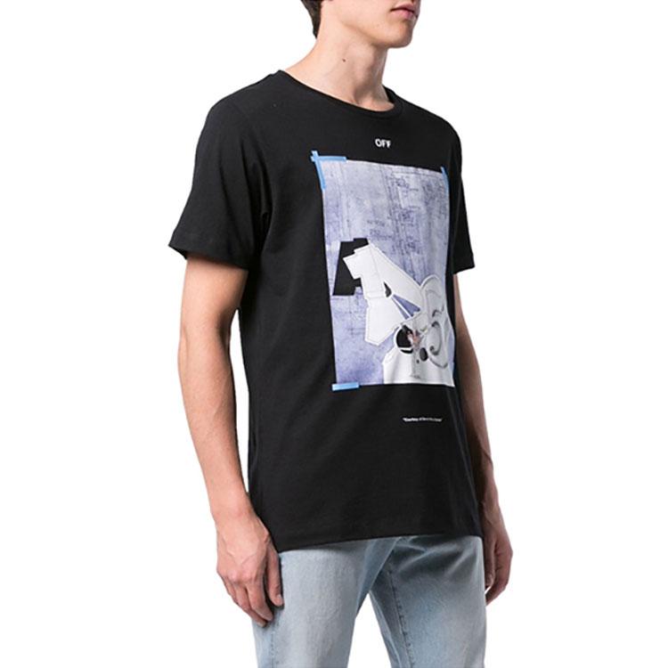 T-Shirt Quadrata Bianca Dondi OFF WHITE OMAA027R191850081088