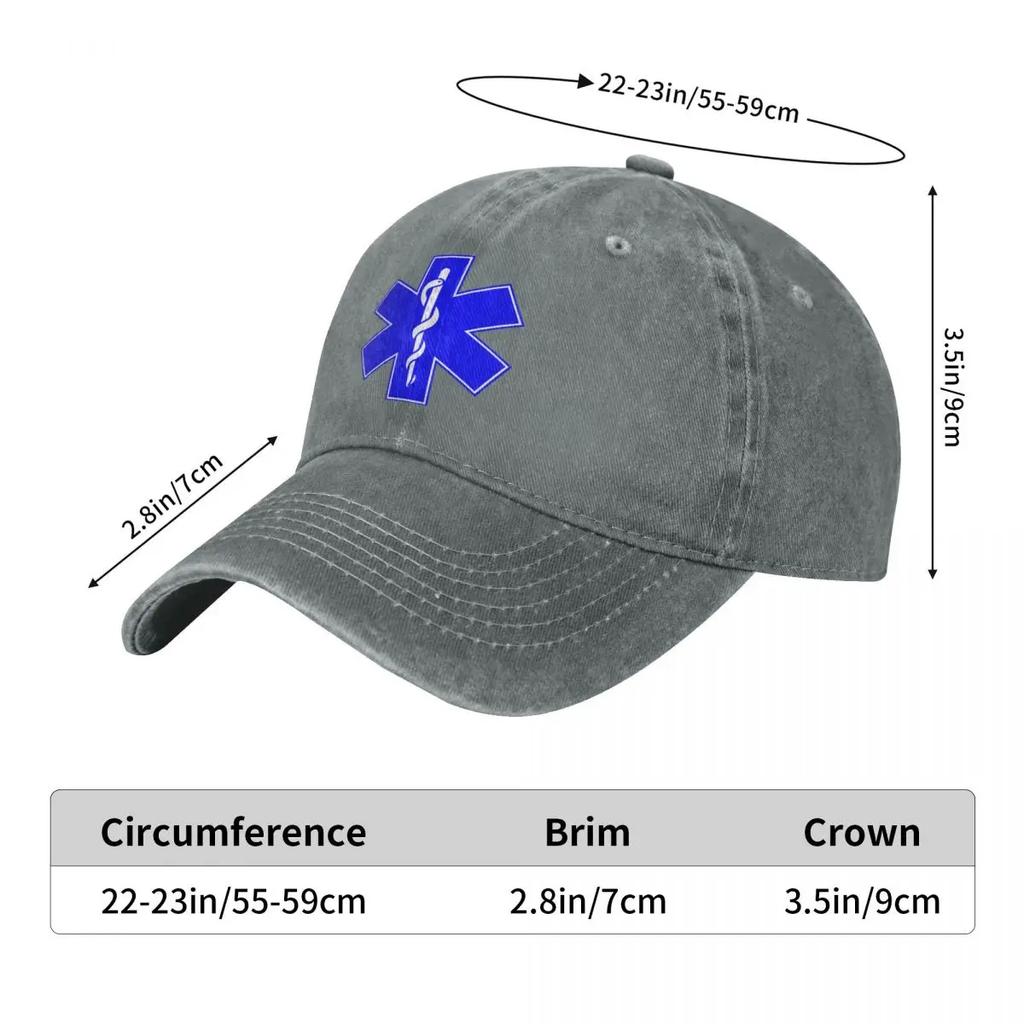 Emt Emergency Ambulance Fashion Baseball Cap Peaked  Mens Hat Womens  Hats For Women