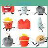 Entzückendes Cartoon-Plüschpuppen-Set mit weichem PP-Baumwollmaterial, einzigartigen Designs, leuchtenden Farben für Kinder, Sammler