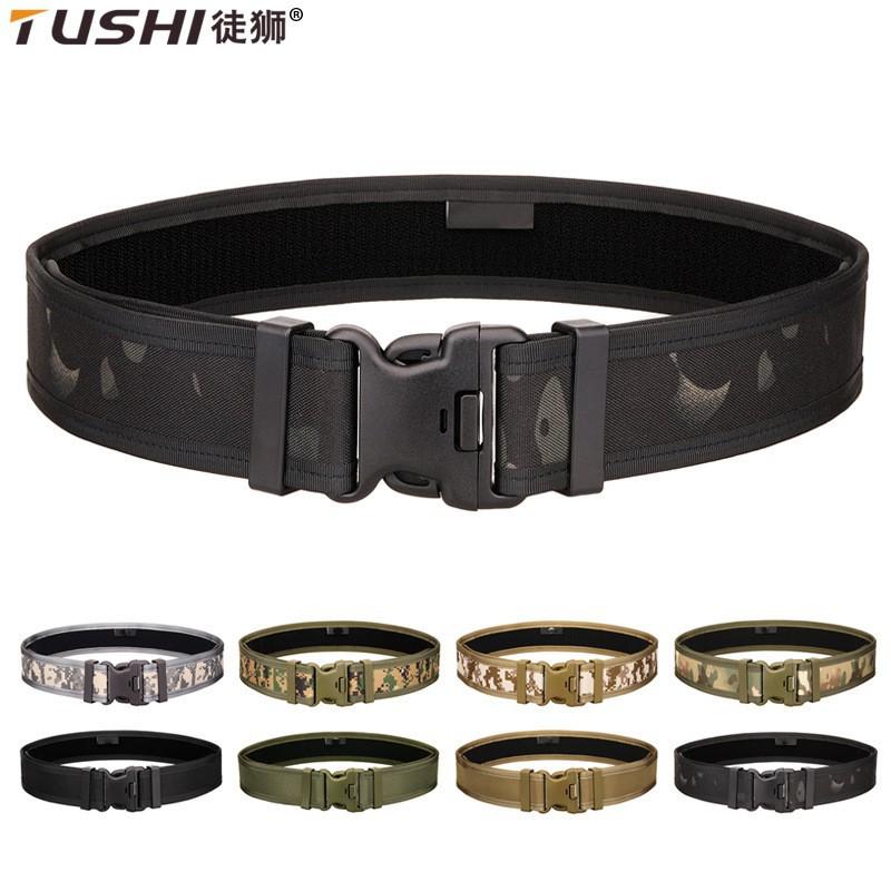 TUSHI Outer Belt Military Fans Outdoor CS Expanded Waist Seal 5cm Quick-hanging Hard Wide