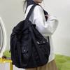 Denim Canvas Casual School Bag Male and Female College Students Junior High School Backpack Portable Washed Backpack
