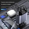 120W Super Fast Car Phone Charger with Retractable Cable - Universal 4-in-1 Accessory
