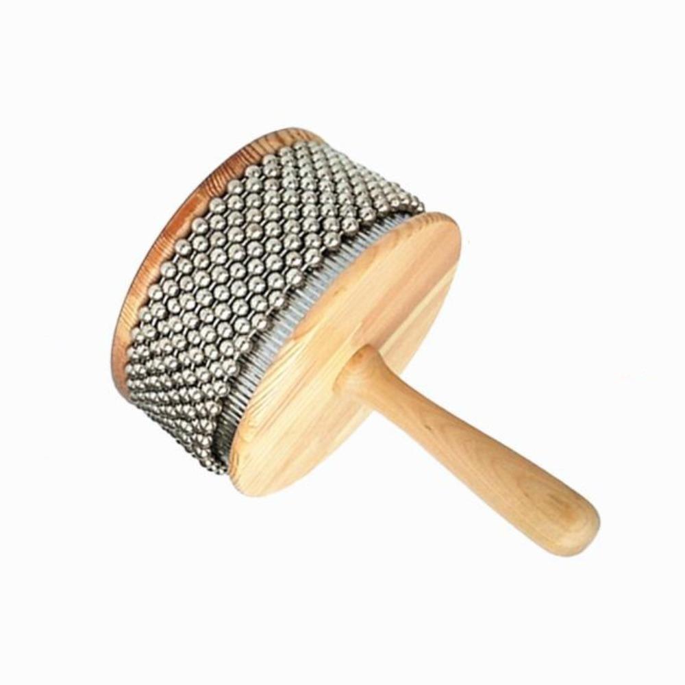 Music Education Percussion Hand Cabasa Stainless Steel Beads Hand Crank Toy  Kindergarten Home