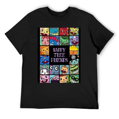 Happy Tree Friends T-Shirt Funny Gifts Funny T-shirt Oversizeds Graphic Tee Shirt Vintage T Shirt Men