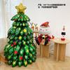 New Large Christmas Tree 3D Standing Golden Deer Santa Claus Walnut Man Snowman Christmas Party Decoration Aluminum Film Balloon