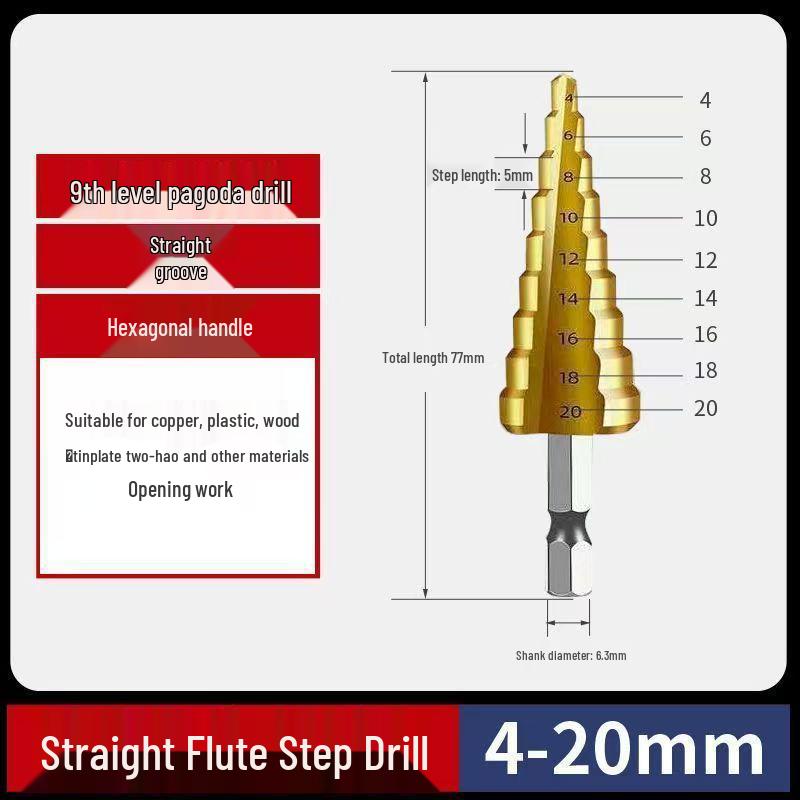 Stainless Steel Straight Flute Reamer Drill Bit for Metal